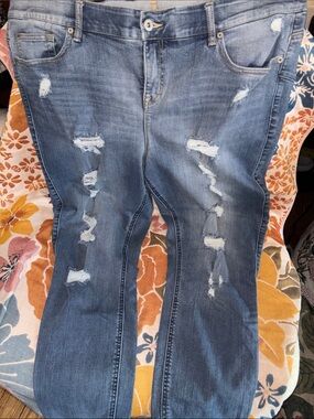 Torrid Bombshell Distressed Skinny Jeans